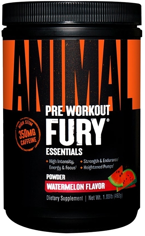 Kompleks przedtreningowy, arbuz - Universal Nutrition Animal Fury Watermelon — Zdjęcie N6