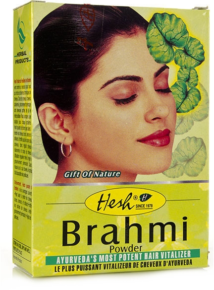 Wzmacniający proszek do włosów - Hesh Brahmi Powder — Zdjęcie N1