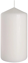 Świeca cylindryczna 80x150 mm, biała - Bispol — Zdjęcie N1