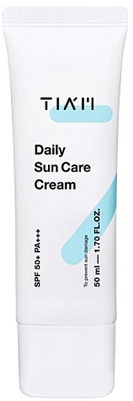 PRZECENA! Krem przeciwsłoneczny z tokoferolem i witaminą C - Tiam Daily Sun Care Cream SPF 50+ PA+++ * — Zdjęcie N1