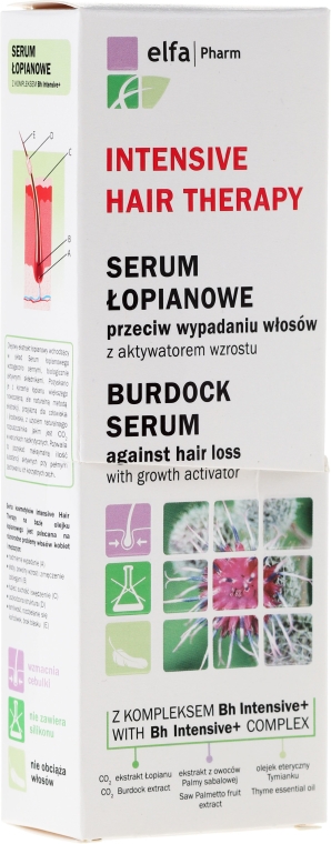 Przecena! Serum łopianowe przeciw wypadaniu włosów - Elfa Pharm Burdock Serum* — Zdjęcie N2