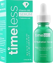 Nawilżające serum do twarzy z witaminą B5 i kwasem hialuronowym - Timeless Skin Care B5 Hydration Serum — Zdjęcie N2