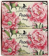 Zestaw mydeł z piwonią - Florinda Peony Soap (soap/2x200g) — Zdjęcie N3