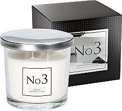 Świeca zapachowa z dwoma knotami №3 - Bispol Premium Fragranced Candle №3 — Zdjęcie N1