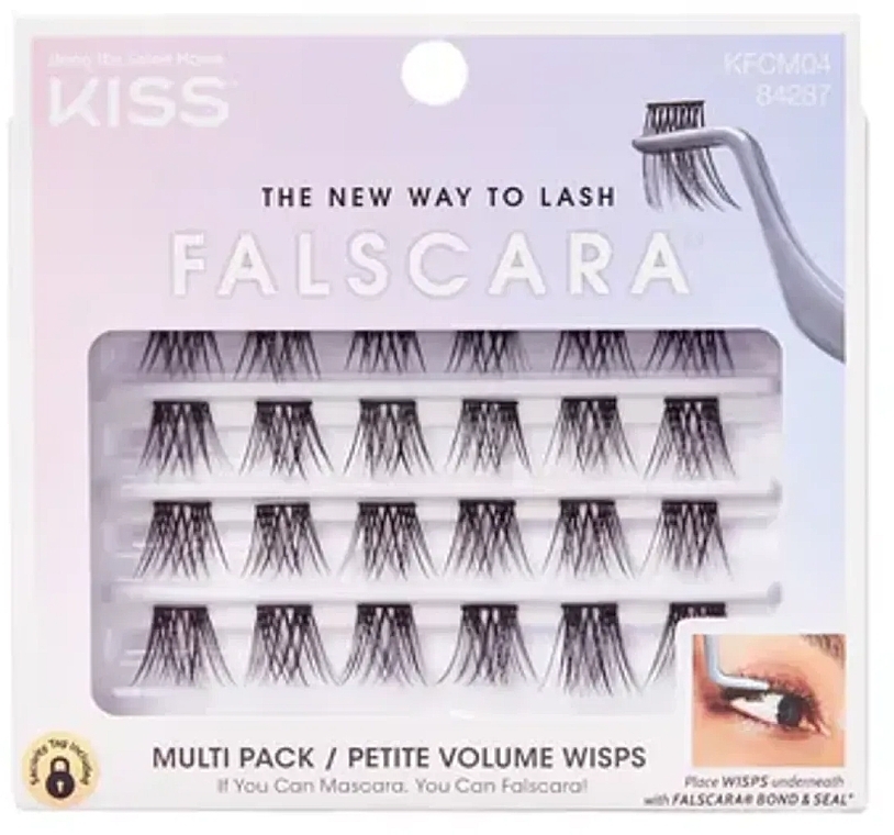 Sztuczne rzęsy w kępkach - Kiss Falscara Petite Volume Wisps  — Zdjęcie N1