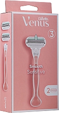 Kup Maszynka do golenia z 2 wymiennymi ostrzami - Gillette Venus Smooth Sensitive