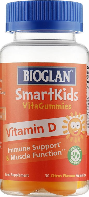 Żelki z witaminą D dla dzieci - Bioglan SmartKids Vitamin D Vitagummies — Zdjęcie N1