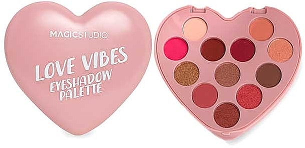 Paleta cieni do powiek - Magic Studio Love Vibes Heart Eyeshadow Palette — Zdjęcie N1