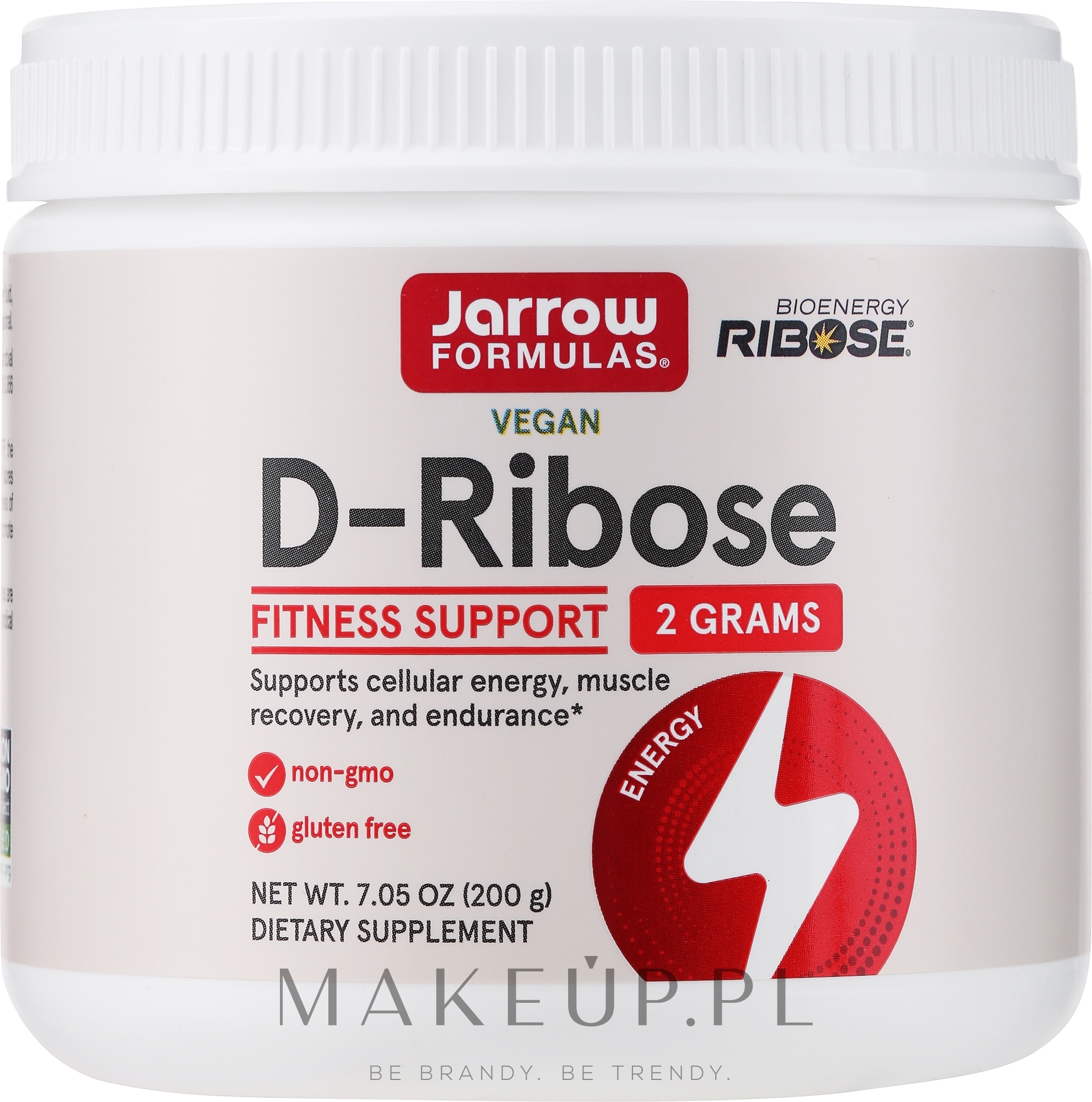 Suplement diety D-ryboza w proszku - Jarrow Formulas D-Ribose Powder — Zdjęcie 200 g