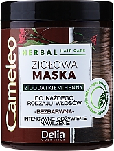 Kup Ziołowa maska z dodatkiem henny bezbarwna - Delia Cameleo Herbal Hair Mask