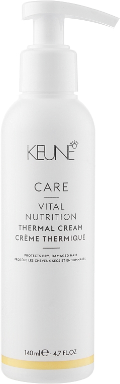 Termiczny krem ochronny do włosów - Keune Care Vital Nutrition Thermal Cream