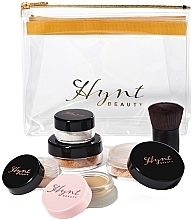 Kup PRZECENA! Zestaw (2 x powder 2,5 g + conc 6 g + finish/powder 1 g + boost/powder 1g + brush + bag) - Hynt Beauty Discovery Kit Fair *