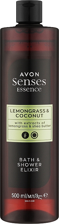 Eliksir do kąpieli i pod prysznic z trawą cytrynową i kokosową - Avon Senses Essence Lemongrass & Coconut Bath & Shower Elixir — Zdjęcie N1