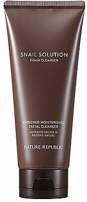 Pianka do twarzy - Nature Republic Snail Solution Foam Cleanser — Zdjęcie N1