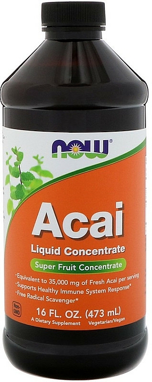 Suplement diety w płynie Acai - Now Foods Acai Liquid Concentrate — Zdjęcie N1