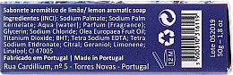 Naturalne mydło w kostce Cytryna - Essencias De Portugal Senses Lemon Soap Fado — Zdjęcie N2