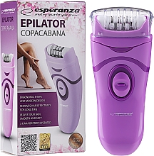 Kup Depilator, liliowy - Esperanza EBD002V Epilator Copacabana Violet