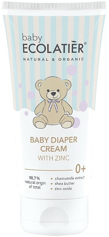 Krem pod pieluchy dla dzieci z cynkiem - Ecolatier Baby Diaper Cream With Zinc — Zdjęcie N1