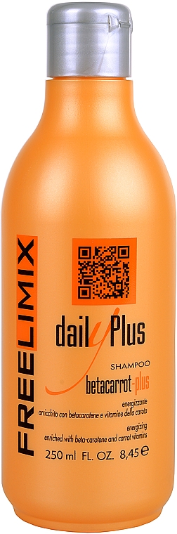 Energizujący szampon do włosów z beta-karotenem - Freelimix Daily Plus Betacarot Plus Shampoo — Zdjęcie N1