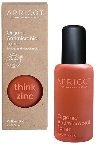 Antybakteryjny tonik do twarzy - Apricot Think Zinc Organic Antimicrobial Toner — Zdjęcie N1
