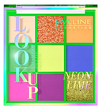 Paleta cieni do powiek - Eveline Cosmetics Look Up Neon Eyeshadow Palette — Zdjęcie N1