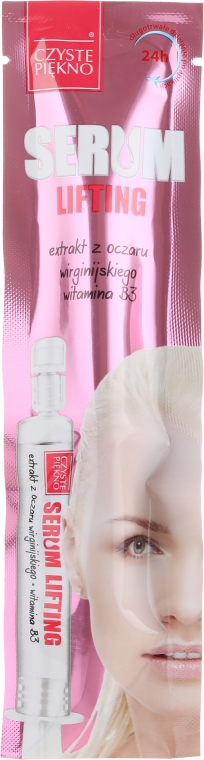 Liftingujące serum z ekstraktem z oczaru wirginijskiego i witaminą B3 - Czyste Piekno — Zdjęcie N1