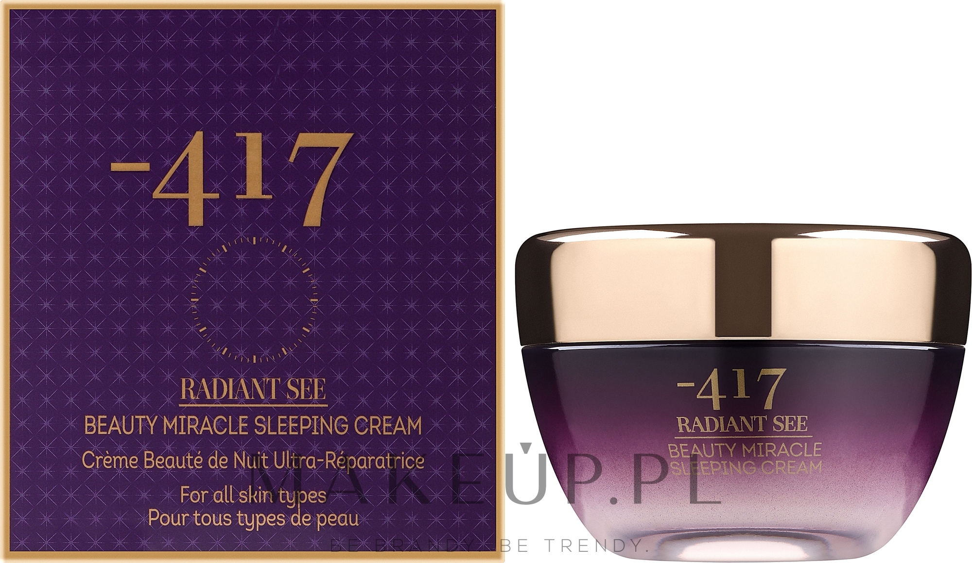Regenerujący krem do twarzy na noc - -417 Radiant See Immediate Miracle Beauty Sleeping Cream — Zdjęcie 50 ml