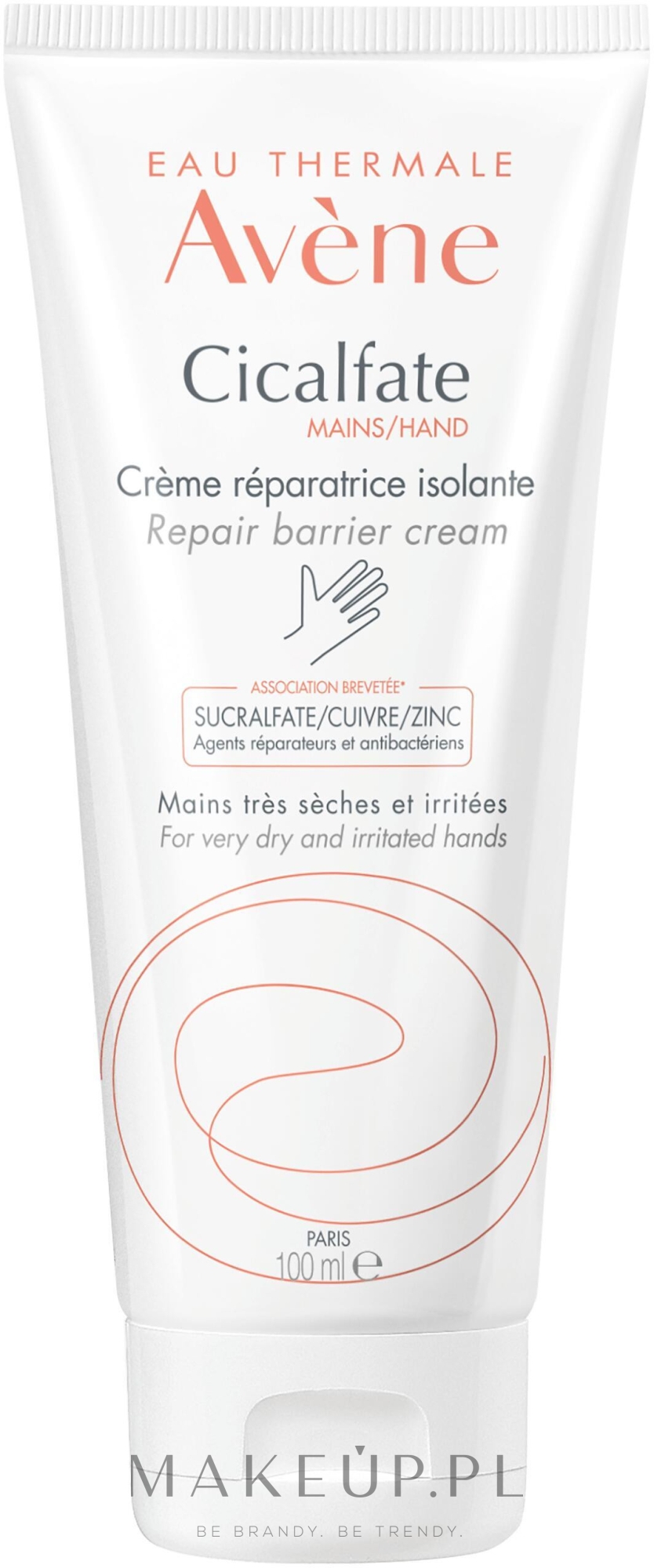 Regenerujący krem do rąk, efekt bariery - Avène Cicalfate Mains-Hand Repairing Barrier Cream — Zdjęcie 100 ml