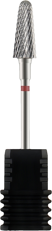 Frez stożkowy, czerwony, średnica 6 mm/część robocza 14 mm - Staleks Pro