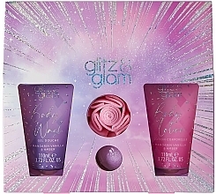 Kup Zestaw - Style & Grace Glitz & Glam Glimmer Gift Set (b/wash/110ml + b/lot/110ml + b/fizzer/80g + sh/flower)