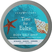 Wygładzająca solna pianka do mycia ciała Bursztyn z algami - Soap&Friends Time For Baltic Body Salt Whip — Zdjęcie N1