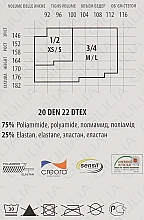 Pończochy damskie Chic 20 Den, calze-daino - Giulia — Zdjęcie N4