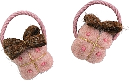 Kup Zestaw spinek do włosów Nowy Rok, różowo-brązowy - Lolita Accessories