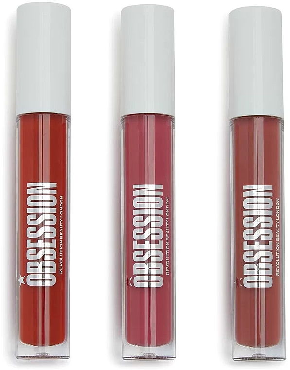 Zestaw - Makeup Obsession Be Obsessed With Lip Gloss Collection (lipgloss/3x5ml) — Zdjęcie N2