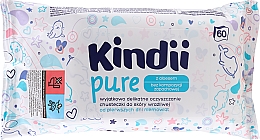 Kup Wyjątkowo delikatne chusteczki nawilżane dla dzieci do skóry wrażliwej - Kindii Pure Wipes