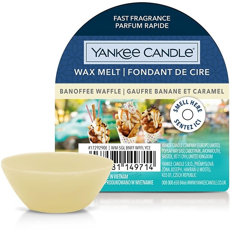 Wosk aromatyczny - Yankee Candle Wax Melt Banoffee Waffle — Zdjęcie N1