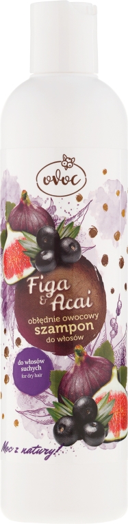 Obłędnie owocowy szampon do włosów suchych - Ovoc Figa i acai