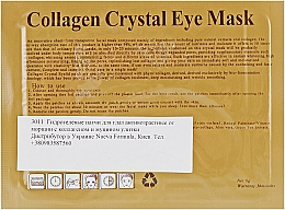 Hydrożelowe plastry pod oczy z kolagenem i śluzem ślimaka - Veronni Collagen Crystal Eye Mask — Zdjęcie N2