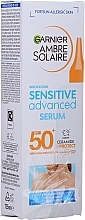 PRZECENA! Serum przeciwsłoneczne do ciała - Garnier Ambre Solaire Sensitive Advanced Serum SPF50+ * — Zdjęcie N1