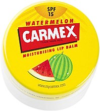 Nawilżający balsam do ust w słoiczku - Carmex Watermelon Lip Balm  — Zdjęcie N5