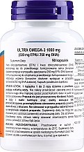 Naturalny koncentrat tranu w żelowych kapsułkach wspierający pracę mózgu - Now Foods Ultra Omega-3 3500 EPA/250 DHA — Zdjęcie N2