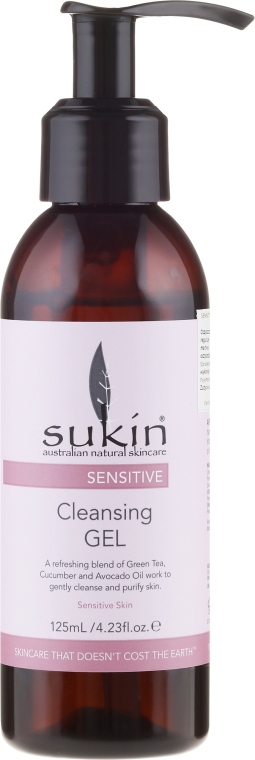 Oczyszczający żel do twarzy do skóry wrażliwej - Sukin Sensitive Cleansing Gel — Zdjęcie N1