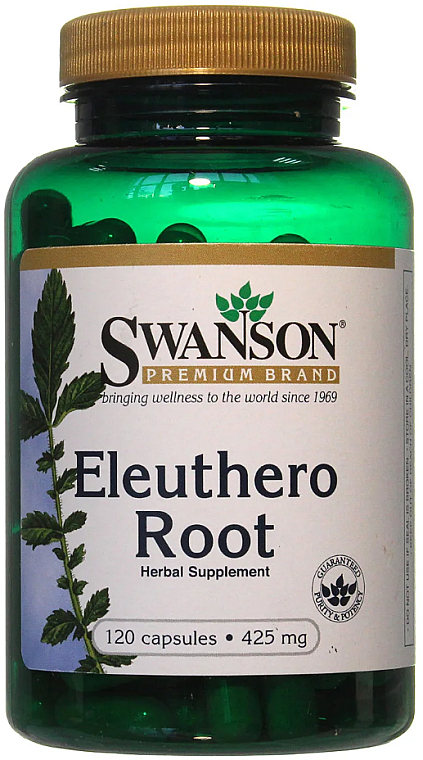 Suplement diety Eleuthero Root 425 mg - Swanson Eleuthero Root — Zdjęcie N2