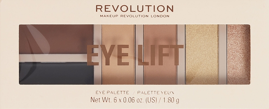 Paleta cieni do powiek - Makeup Revolution Eye Lift Palette  — Zdjęcie N1