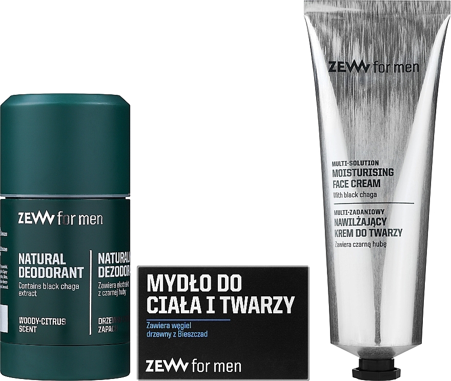 Zestaw - Zew For Men (cr/80ml + soap + deo) — Zdjęcie N2