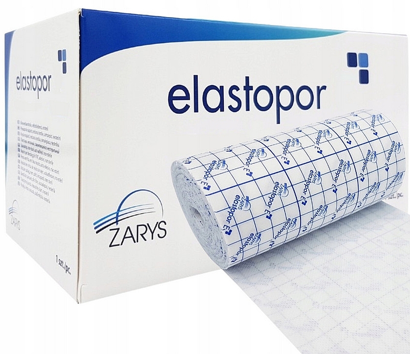 Samoprzylepna taśma opatrunkowa włókninowa, niejałowa,15 cm x 10 m - Zarys Elastopor E Bandage Tape — Zdjęcie N1