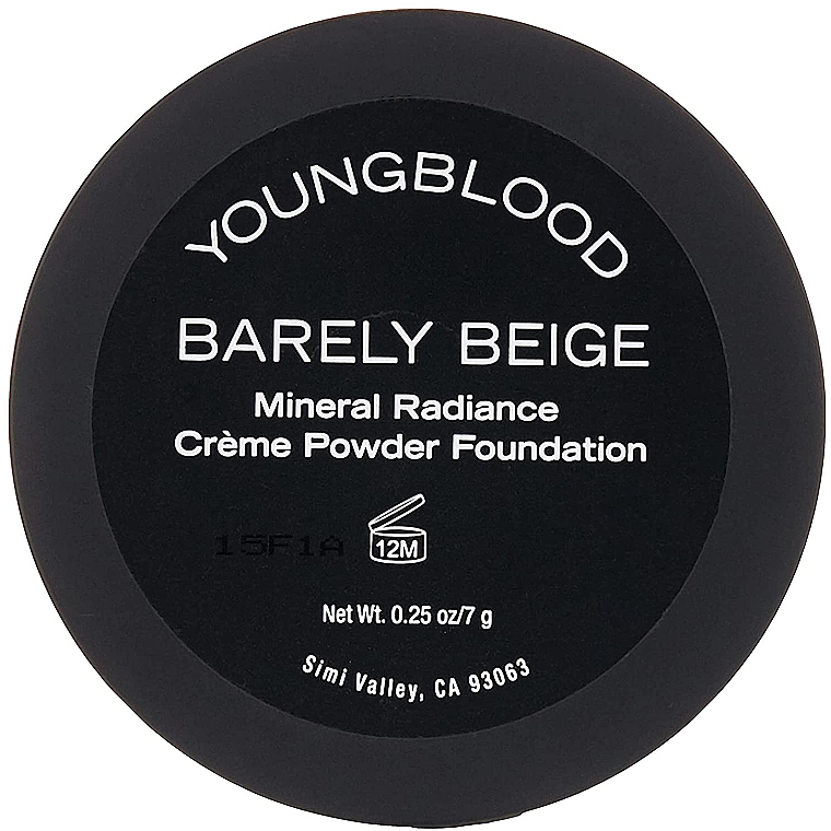 Mineral Radiance Creme Powder Foundation - Rose Beige by Youngblood for  Women - 0.25 oz Foundation(Refill) 