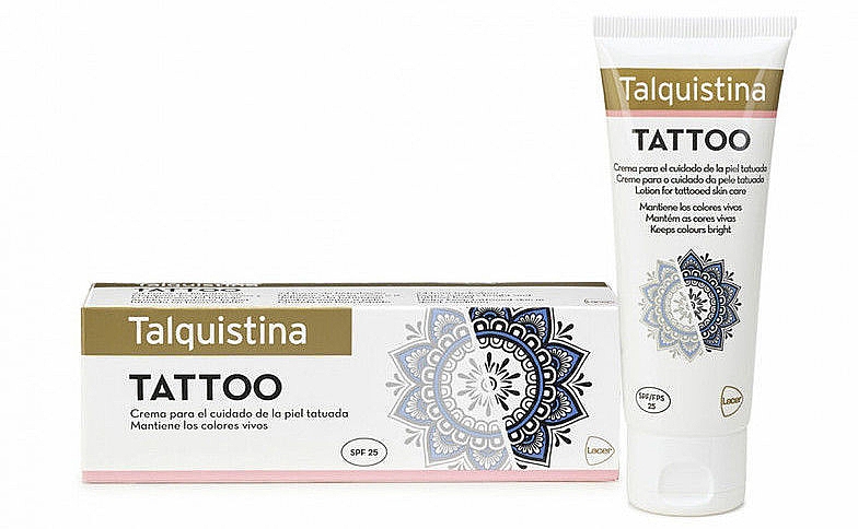 Krem do skóry wytatuowanej - Lacer Talquistina Tatoo Cream SPF25 — Zdjęcie N1