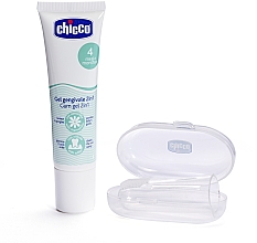 Kup Zestaw - Chicco (teeth gel/30ml + finger brush/1pc)