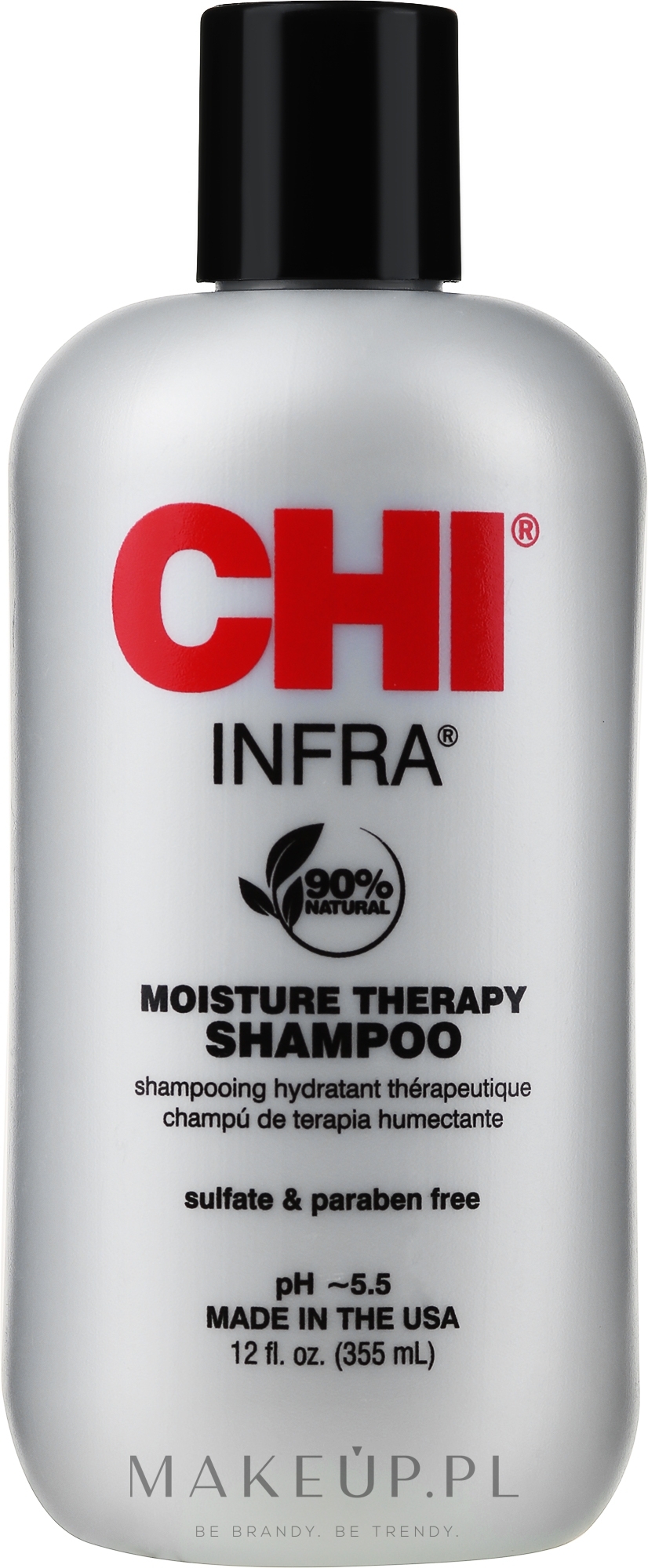 Szampon nawilżający do włosów farbowanych - CHI Infra Shampoo — Zdjęcie 355 ml